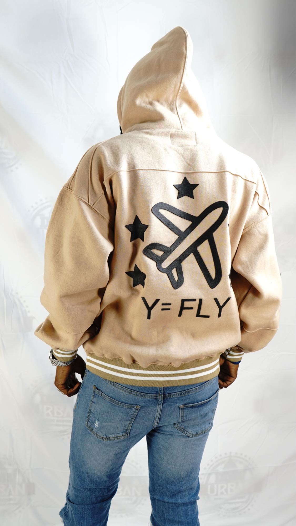 Y=FLY Airplane logo hoodie